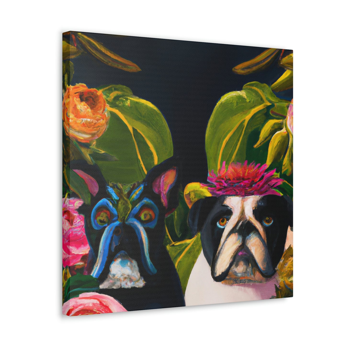 English Bulldog Triumphant - Canvas