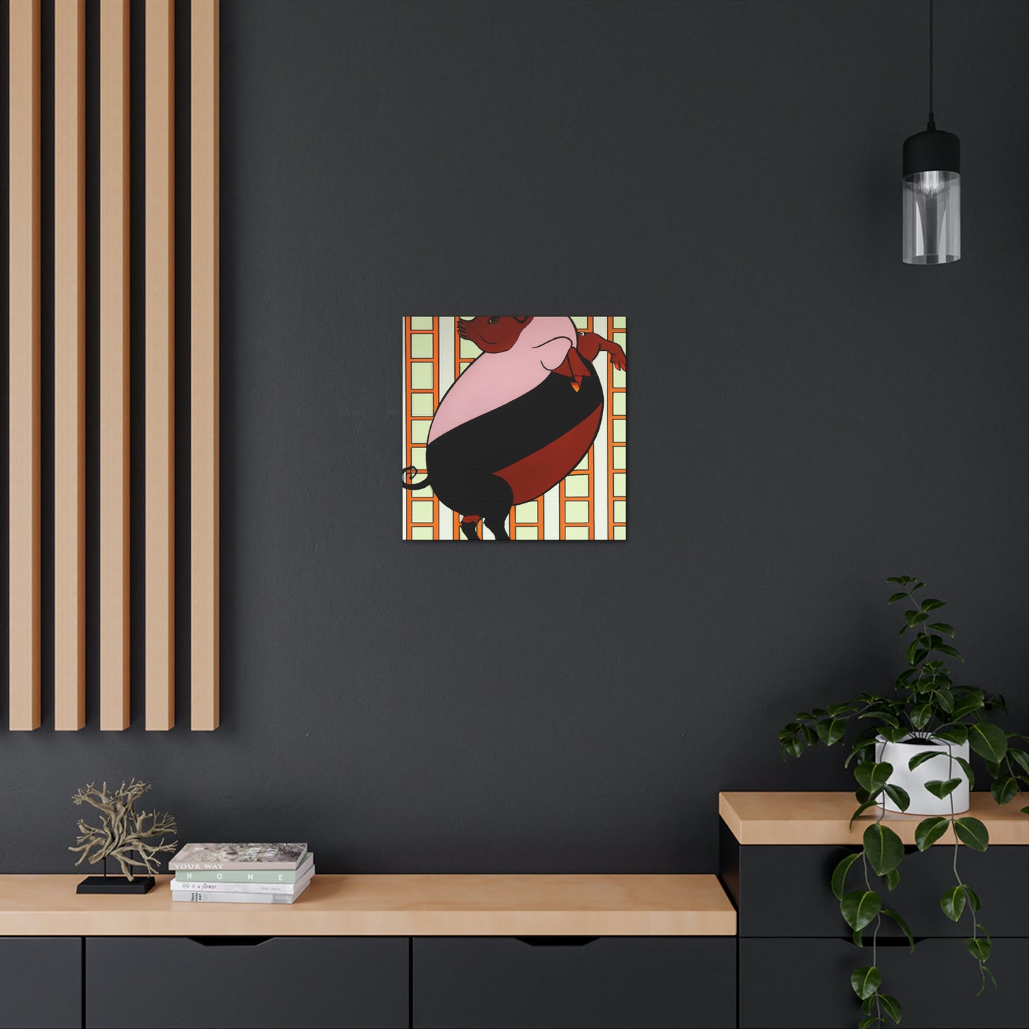 Piggy's Plump Palette - Canvas