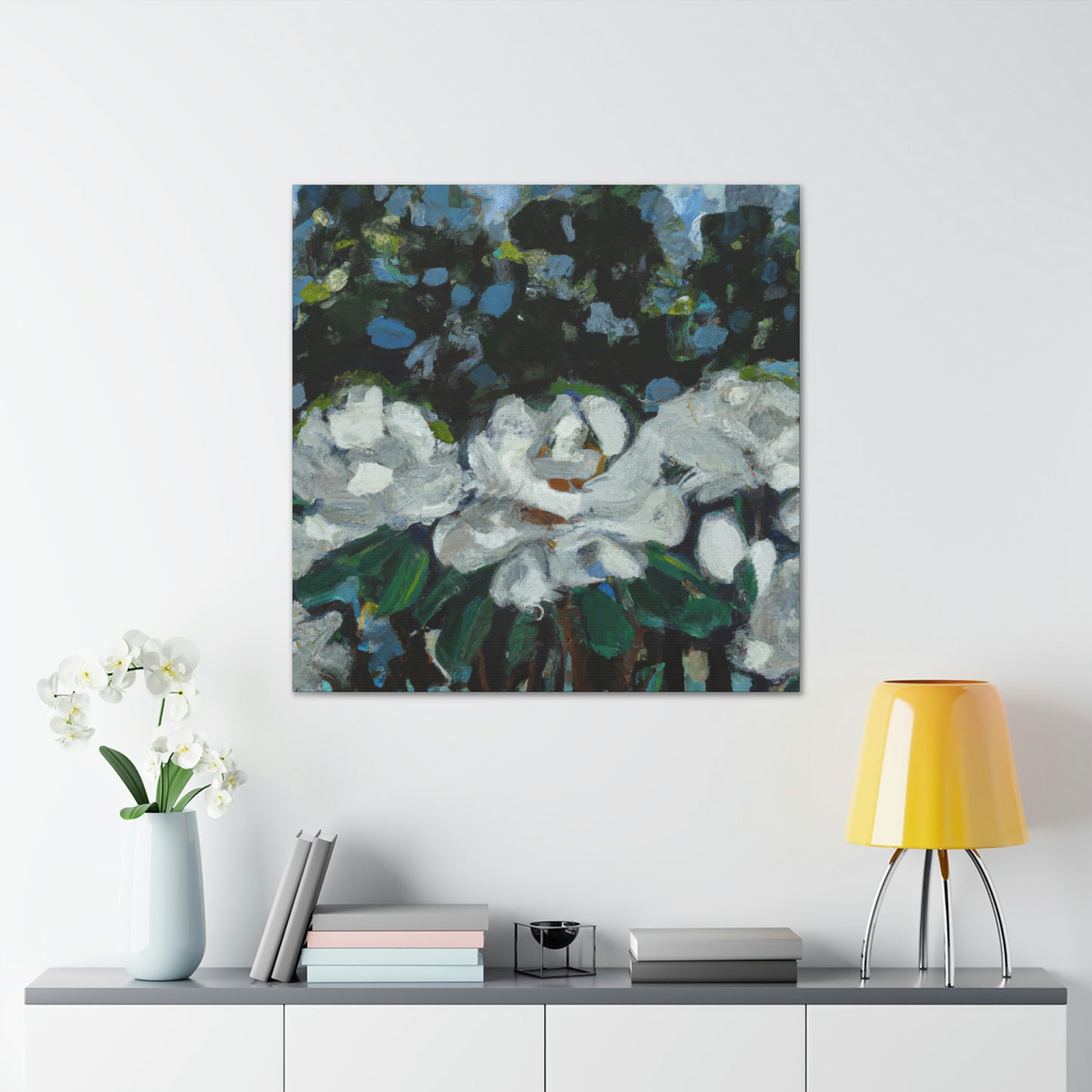 "Gardenia Abstraction Dreaming" - Canvas