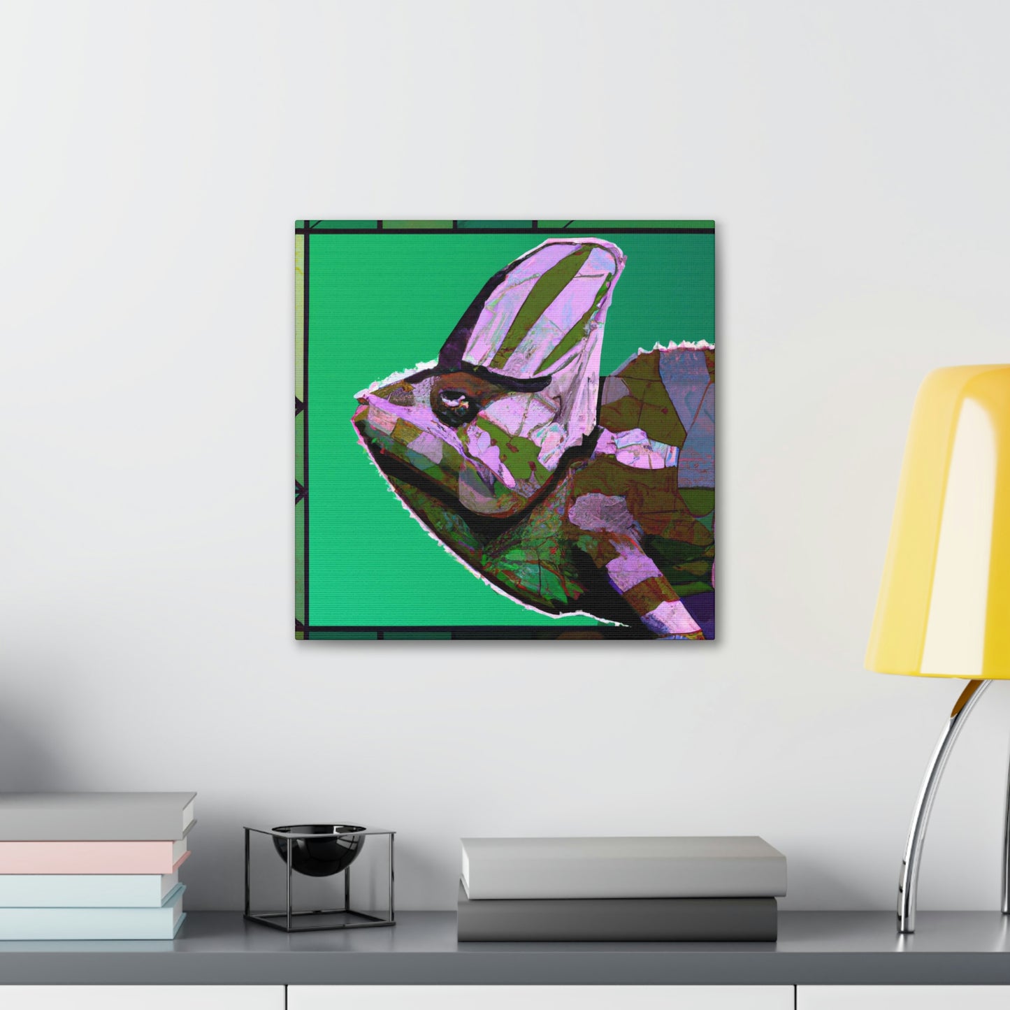 "Chameleon's Lush Veil" - Canvas