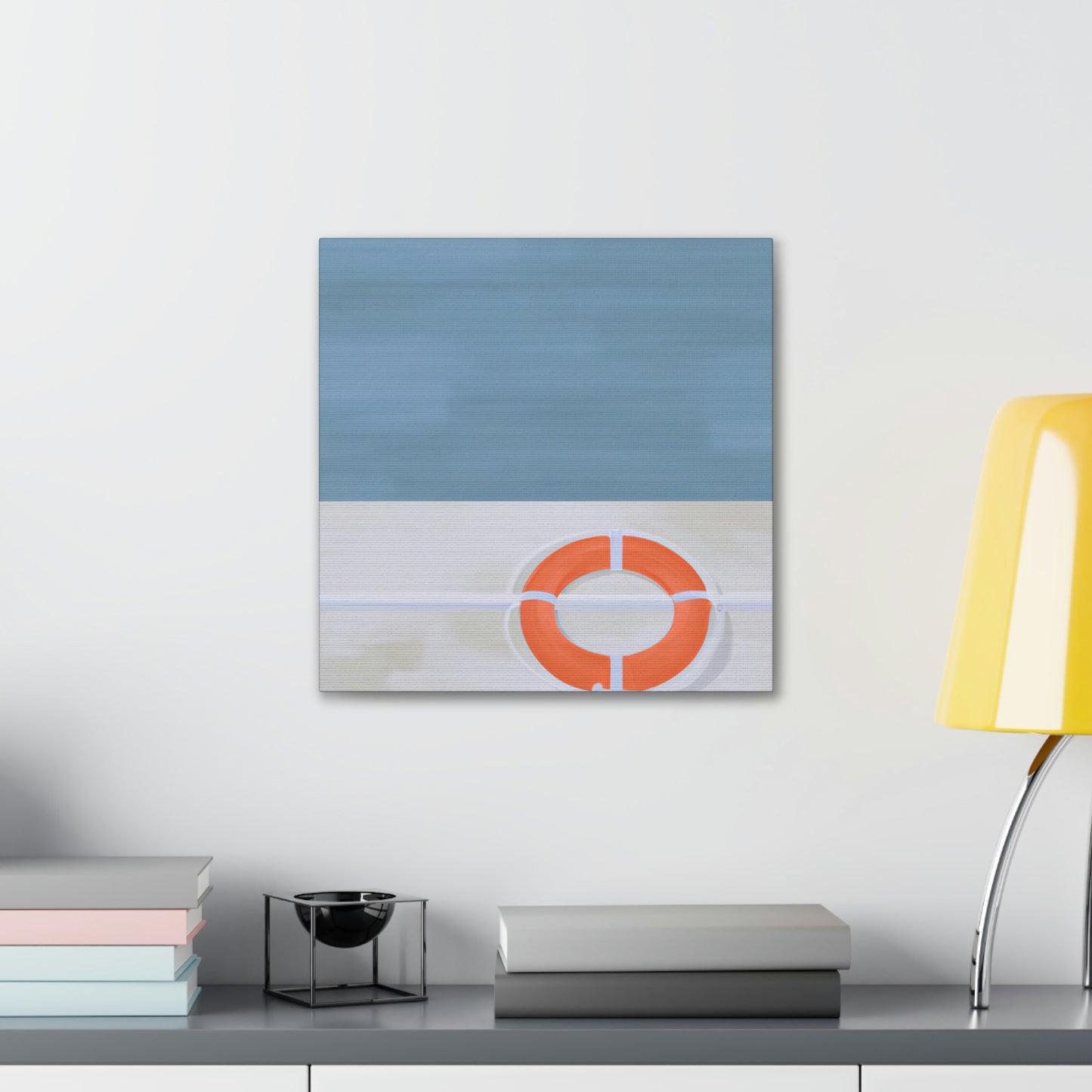 "Lifebuoy in Minimalism" - Canvas