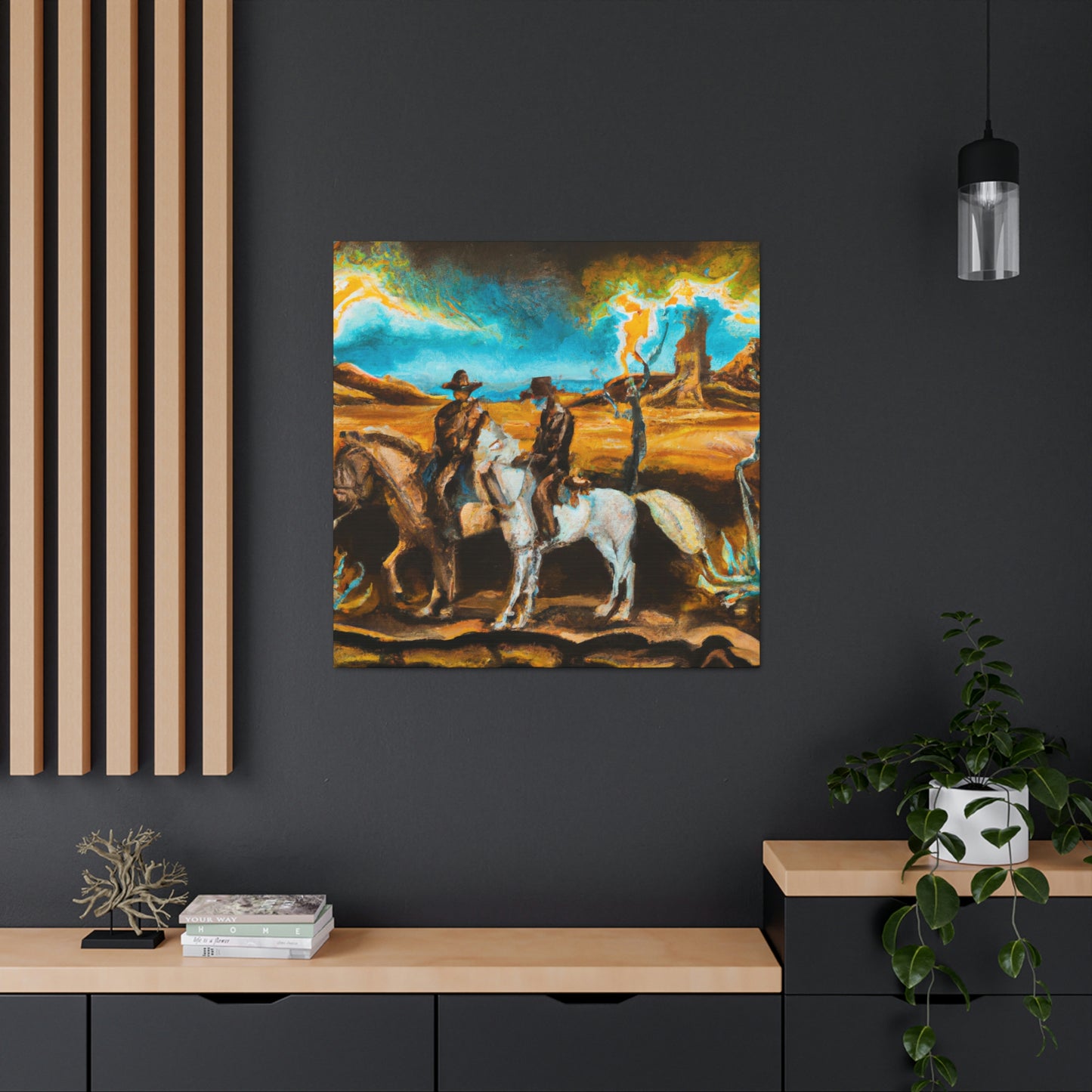 "Delightful Western Landscape" - Canvas