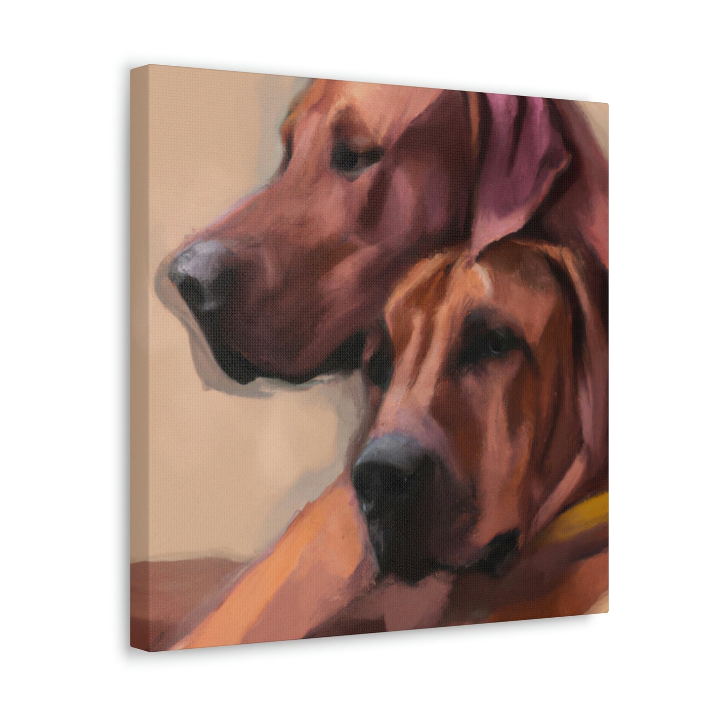 "Radiant Ridgeback Reflection" - Canvas