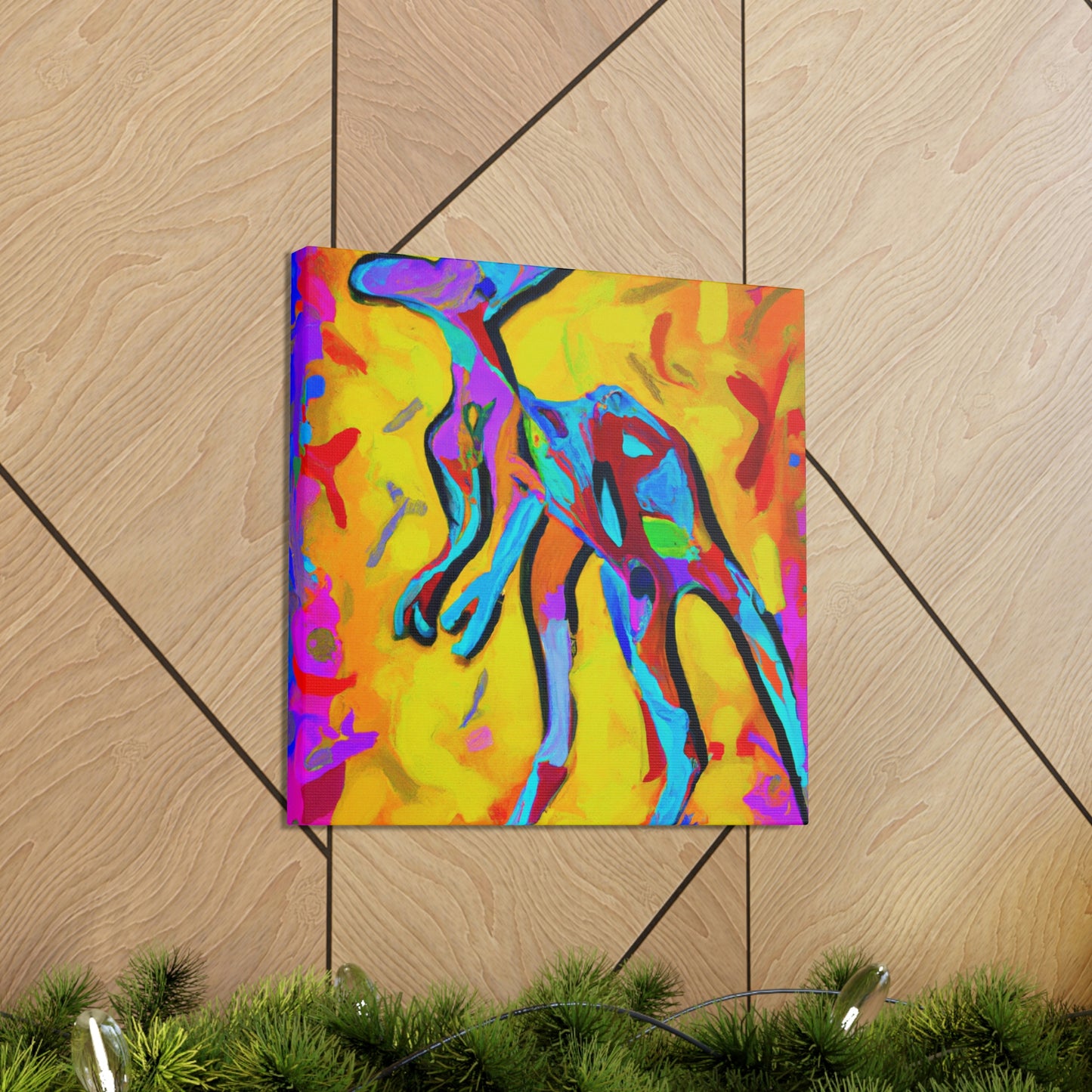 Kangaroo's Expressionist Dance - Canvas