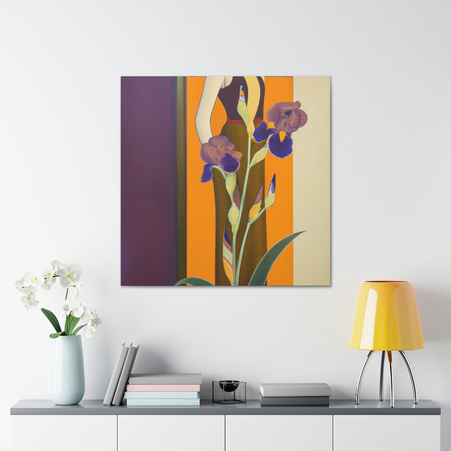 Iris in Splendor Glows - Canvas