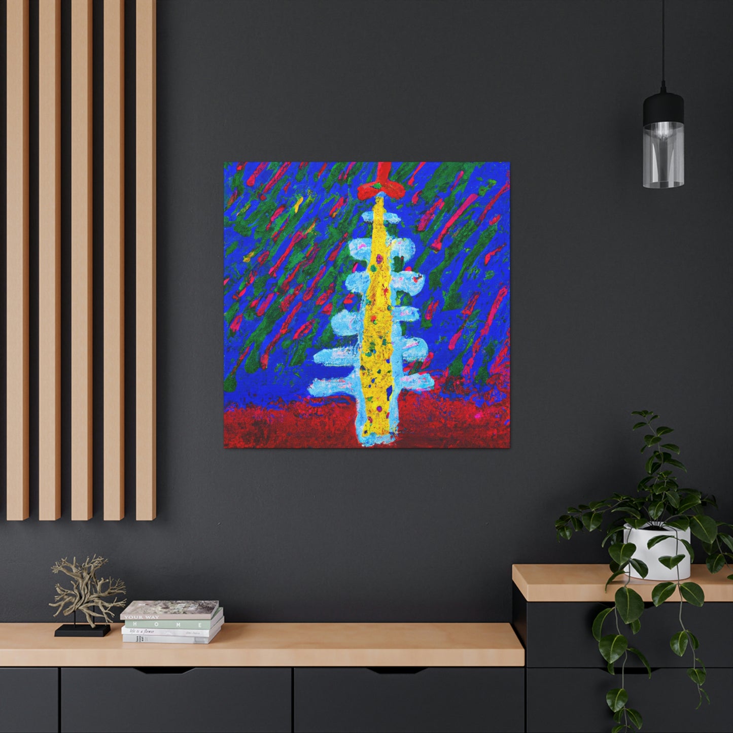 Christmas Tree Reflection - Canvas