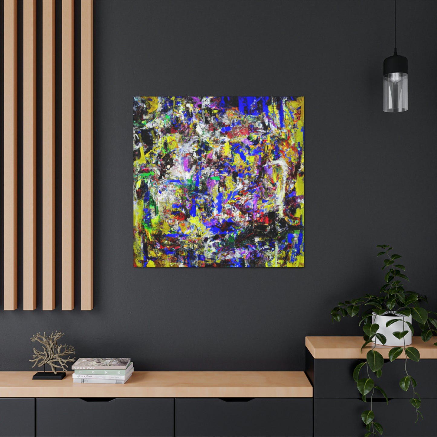 "Turbulent Cobalt Sky" - Canvas