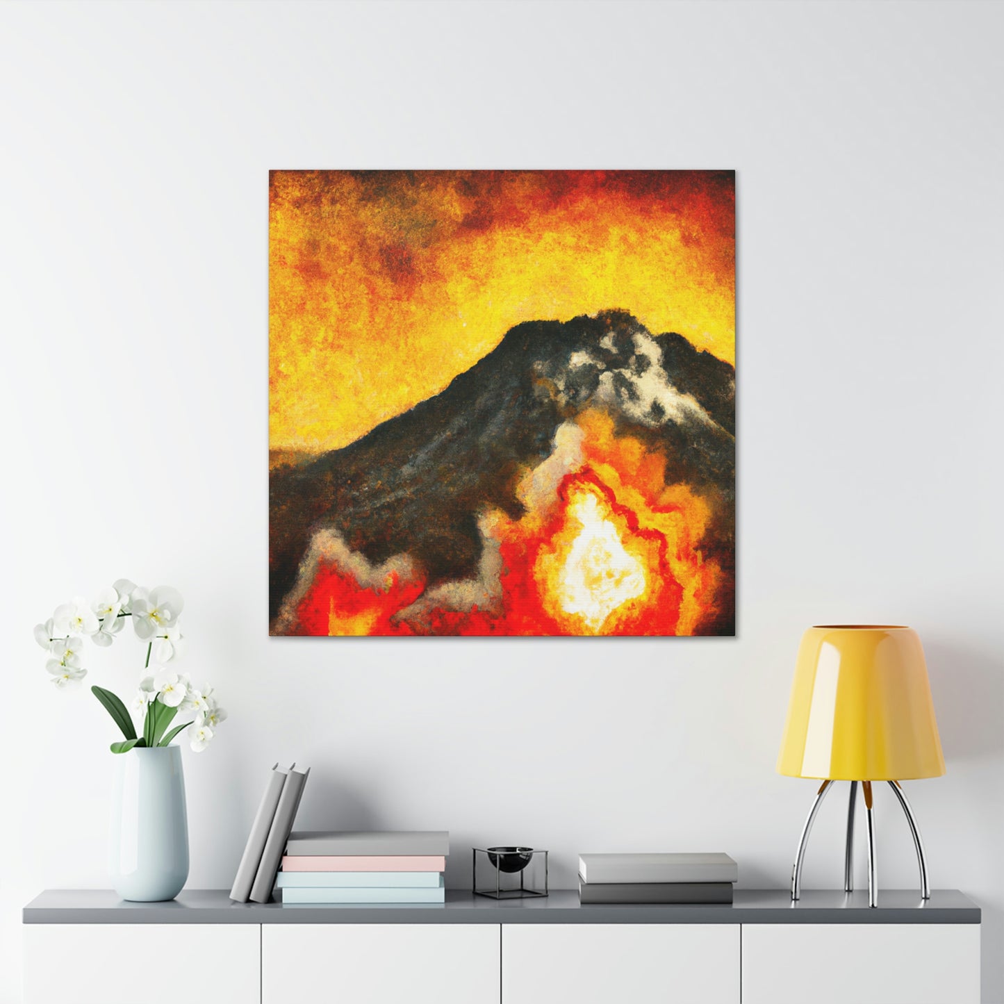 Volcanic Inferno Blaze - Canvas