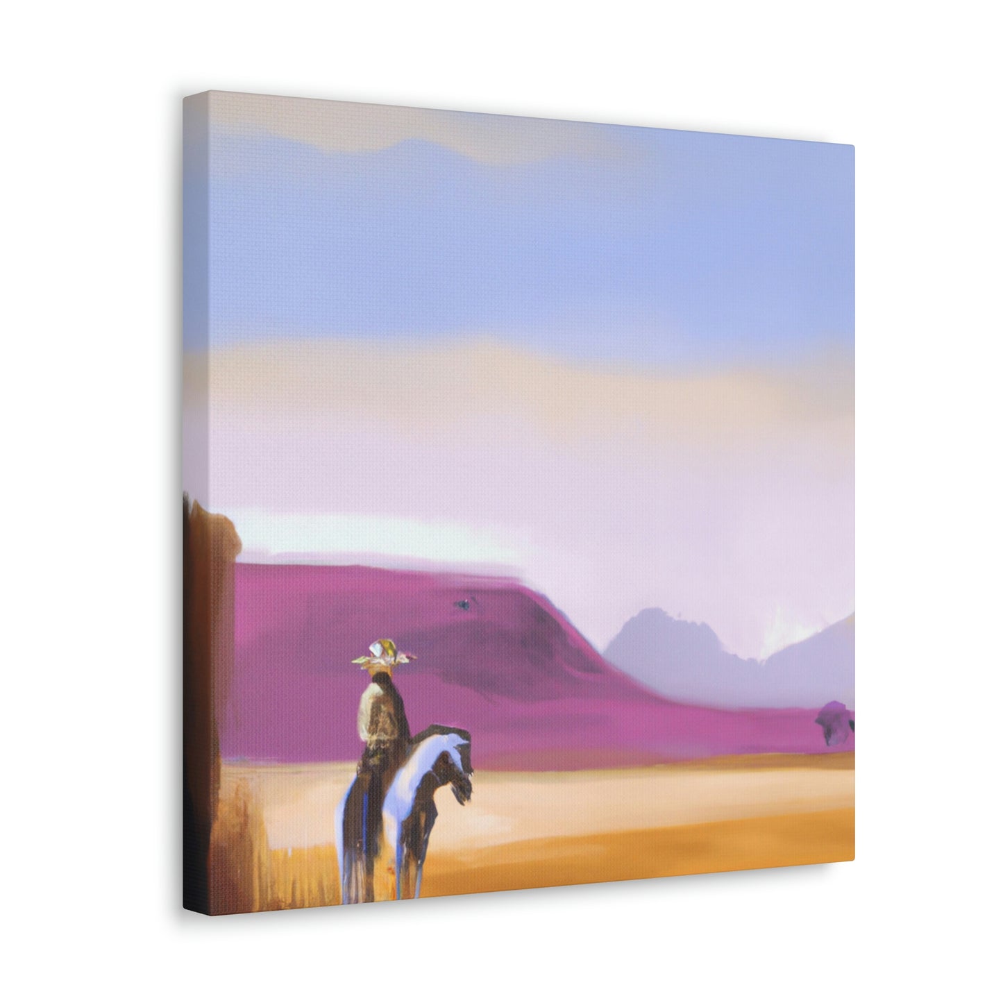 "Western Dusk Landscape" - Canvas