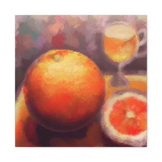 Orange Split Reflection - Canvas