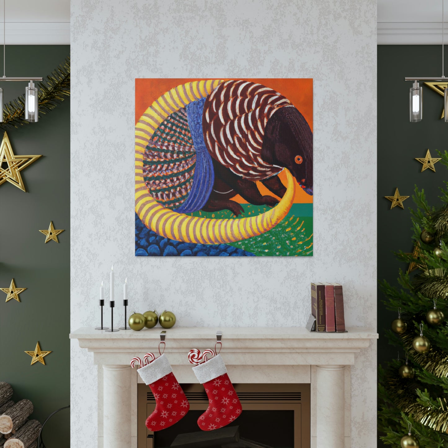 Gilded Pangolin Radiance - Canvas