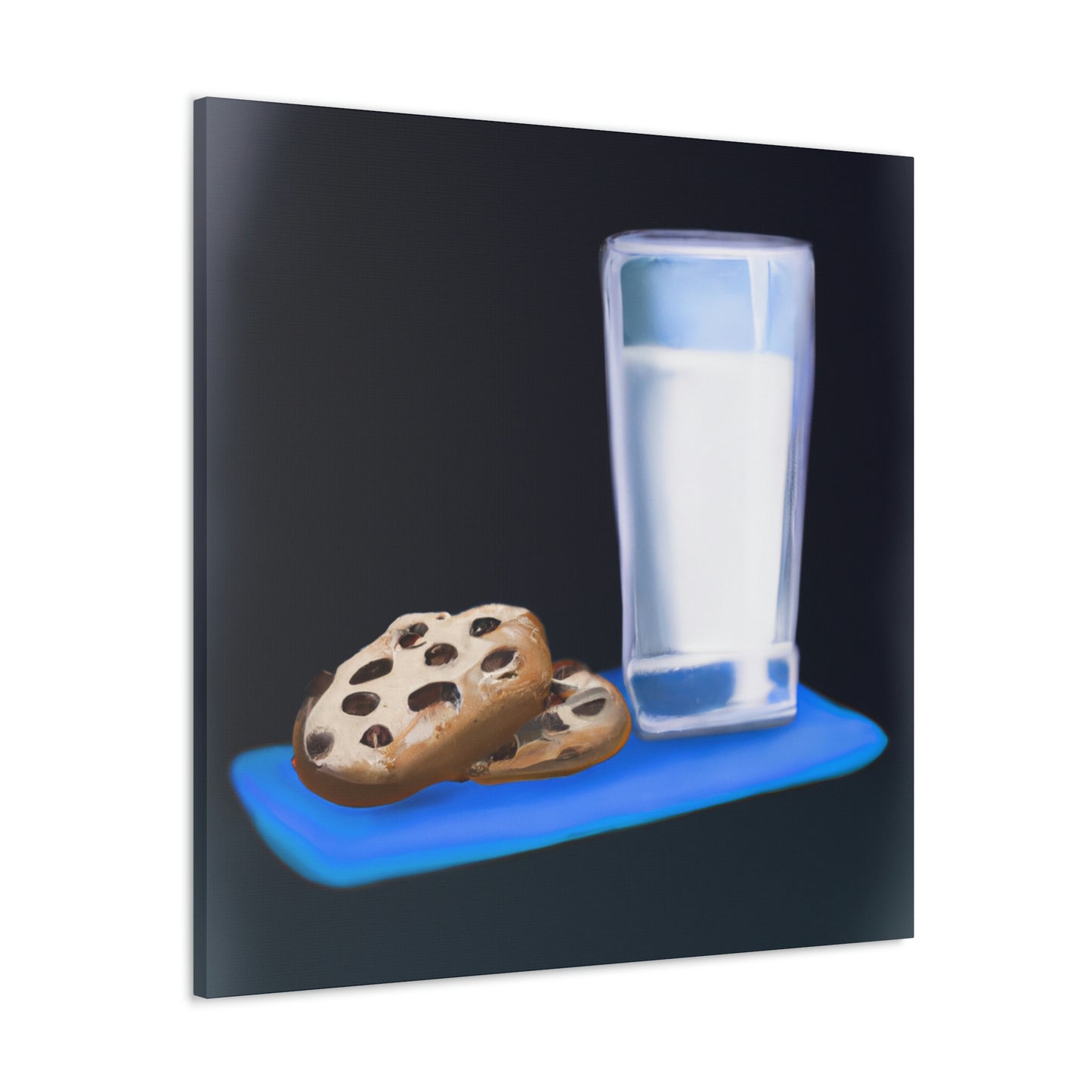 "Comforting Milk & Cookies" - Canvas