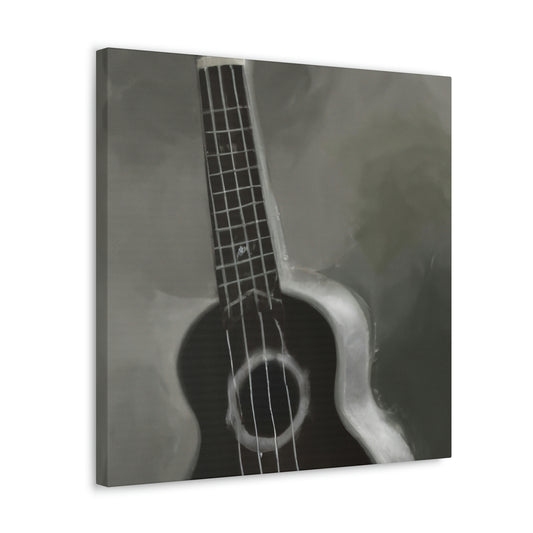 "Ukelele Night Serenade" - Canvas