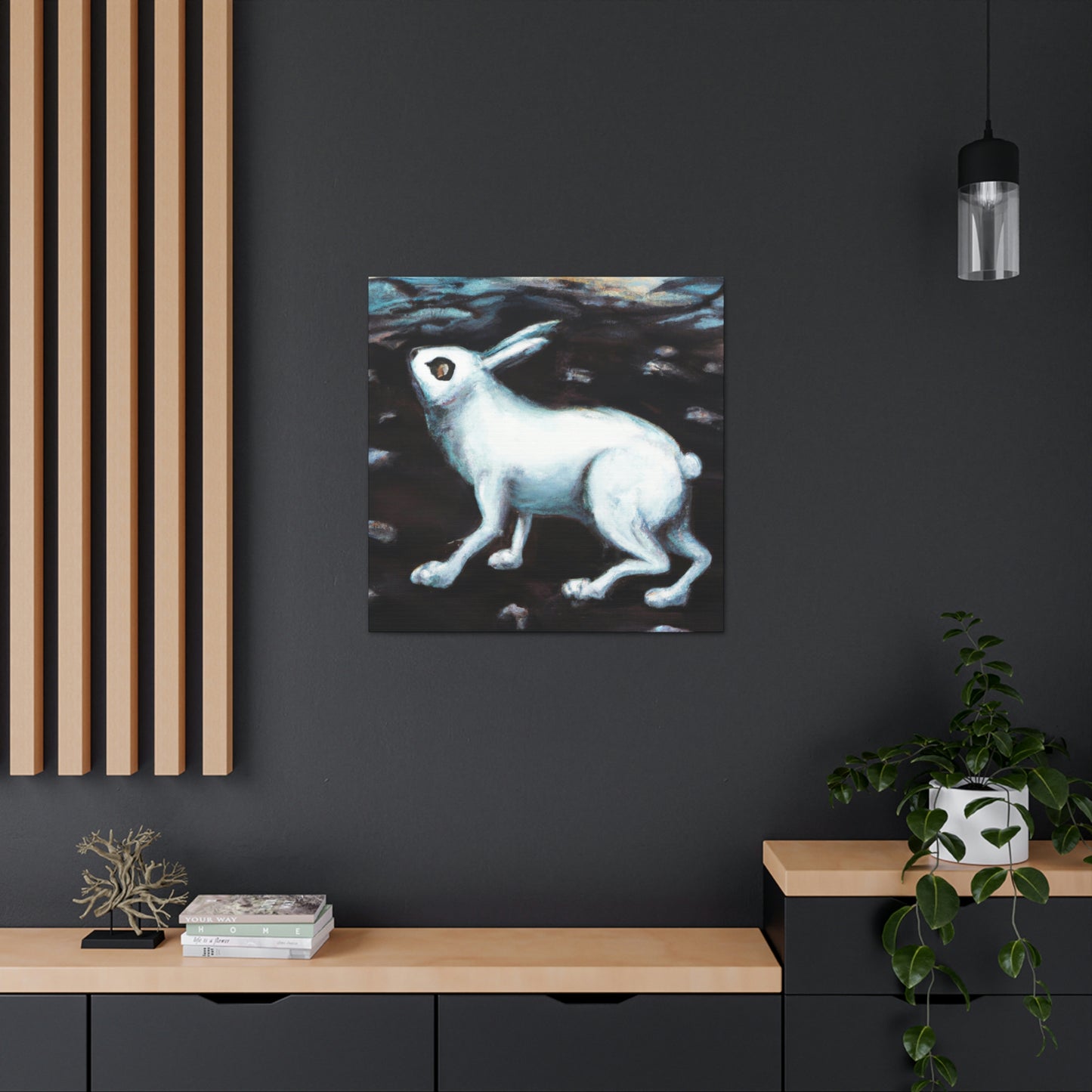 "Arctic Hare in Snow" - Canvas