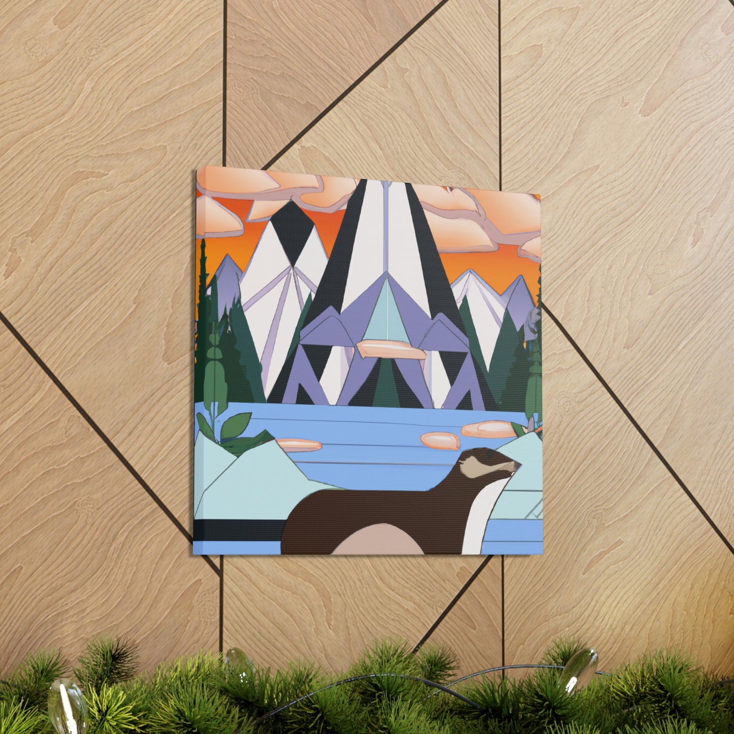 "Otterly Dazzling Deco" - Canvas