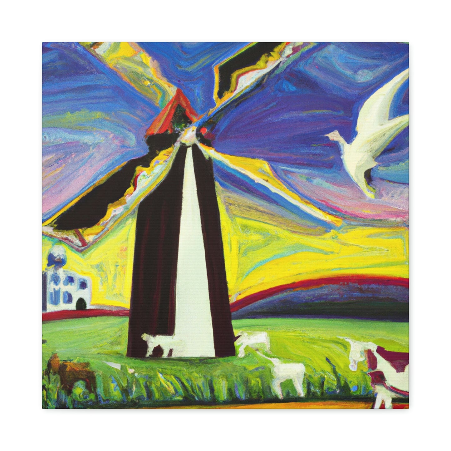 "Windmill in Dreamland" - Canvas