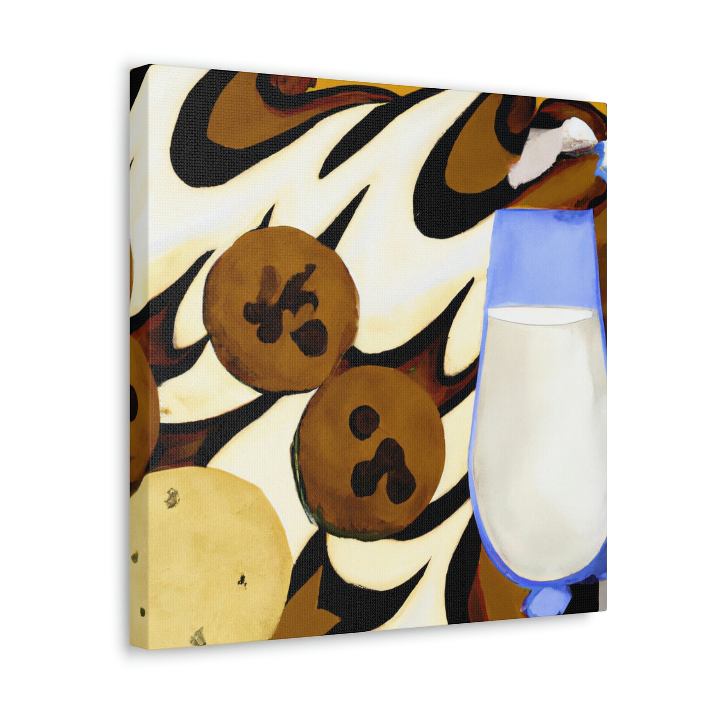 "Milk and Cookies Deco" - Canvas