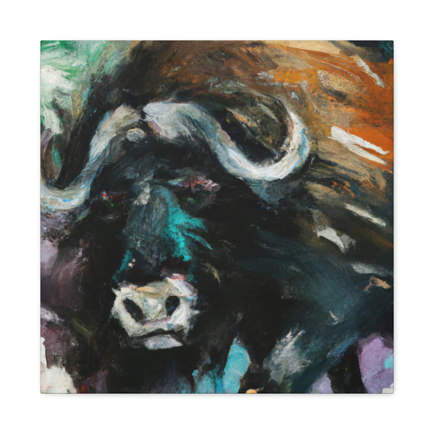 "Musk Ox Expressionism" - Canvas