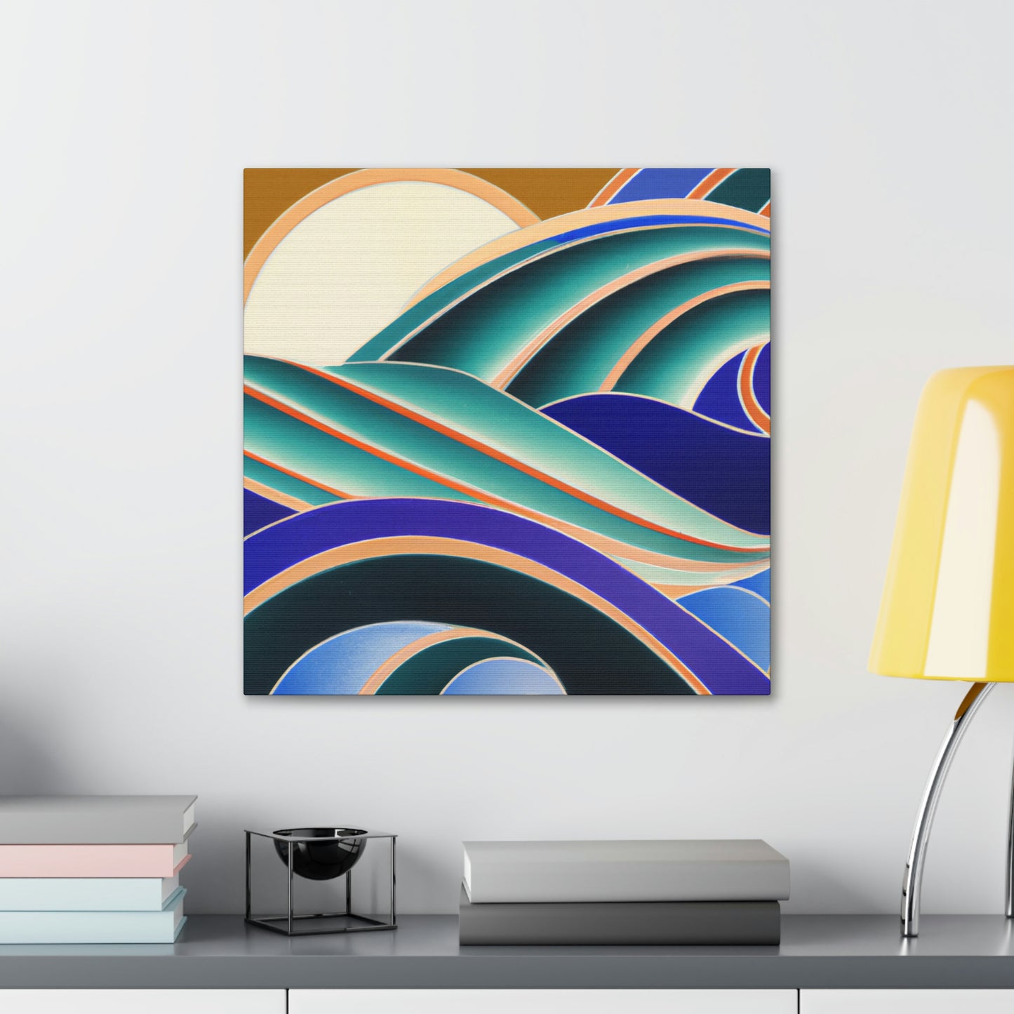 Glimmering Sea Swells - Canvas