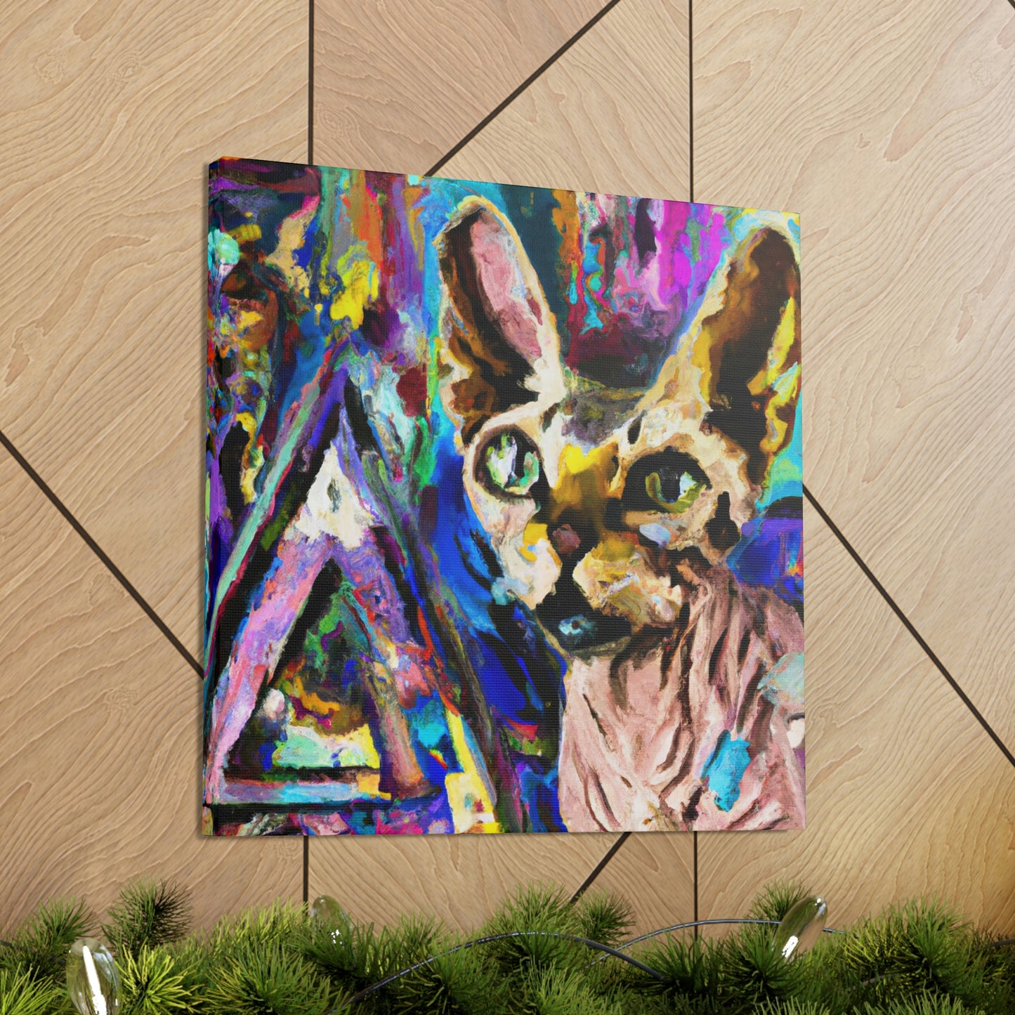 Sphynx in Abstraction - Canvas