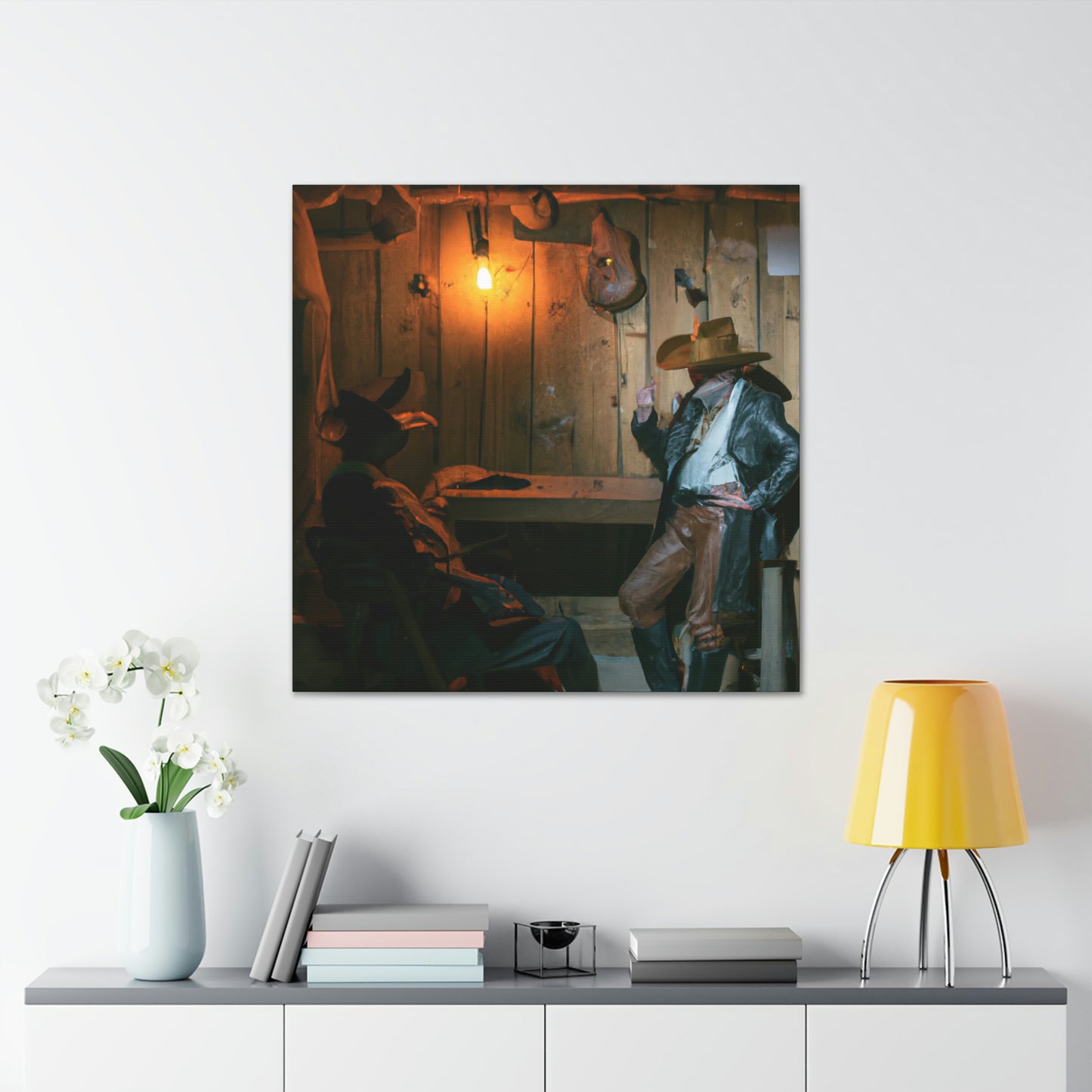 Saloon at Twilight - Canvas