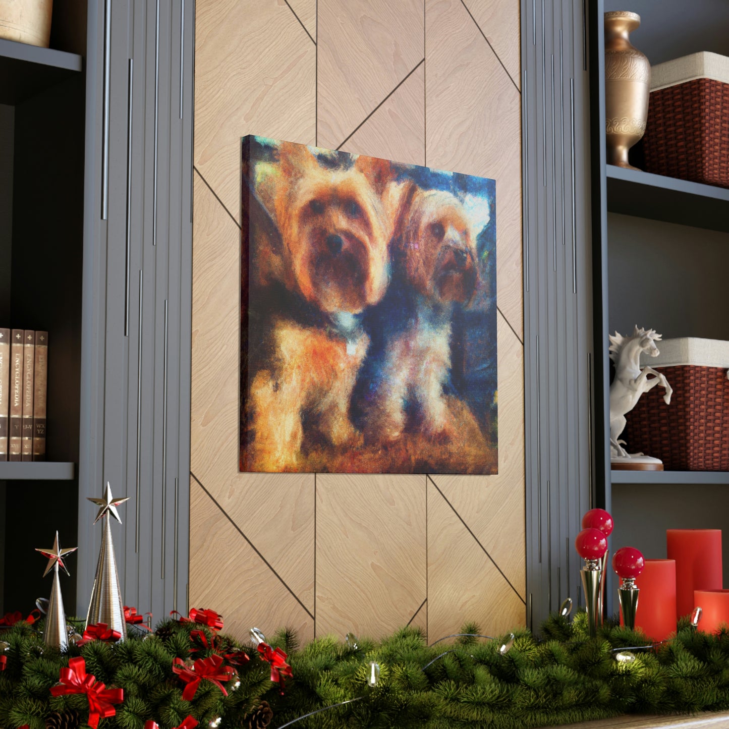 Puppy Love Impressionism - Canvas