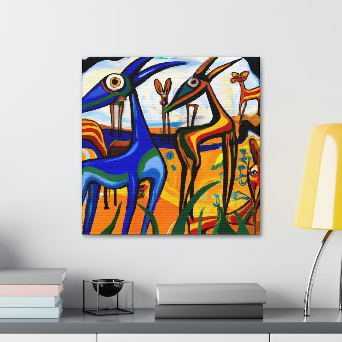 Gazelle in Golden Noon - Canvas