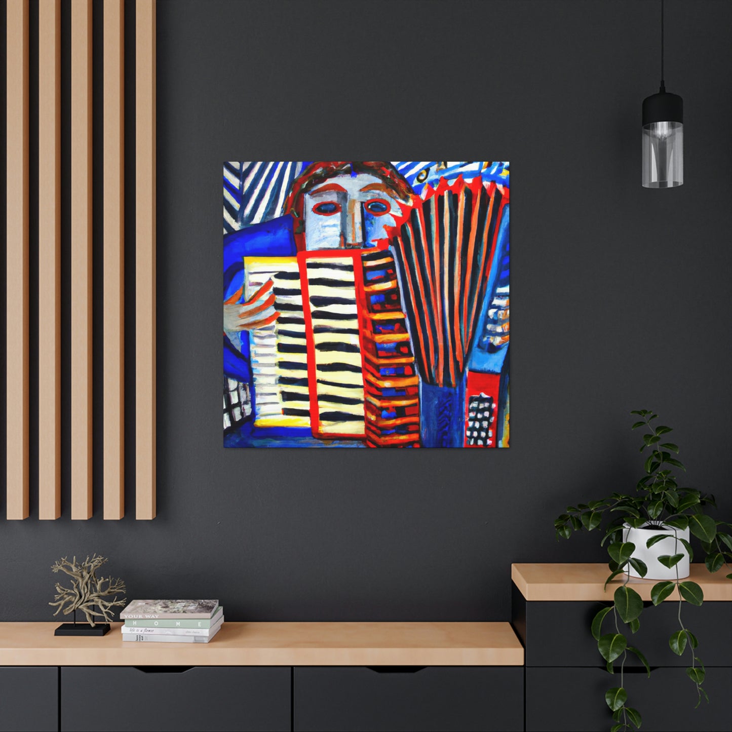 Accordion and Expressionism - Canvas