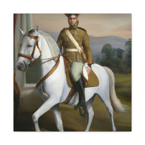 Galloping Cavalryman. - Canvas