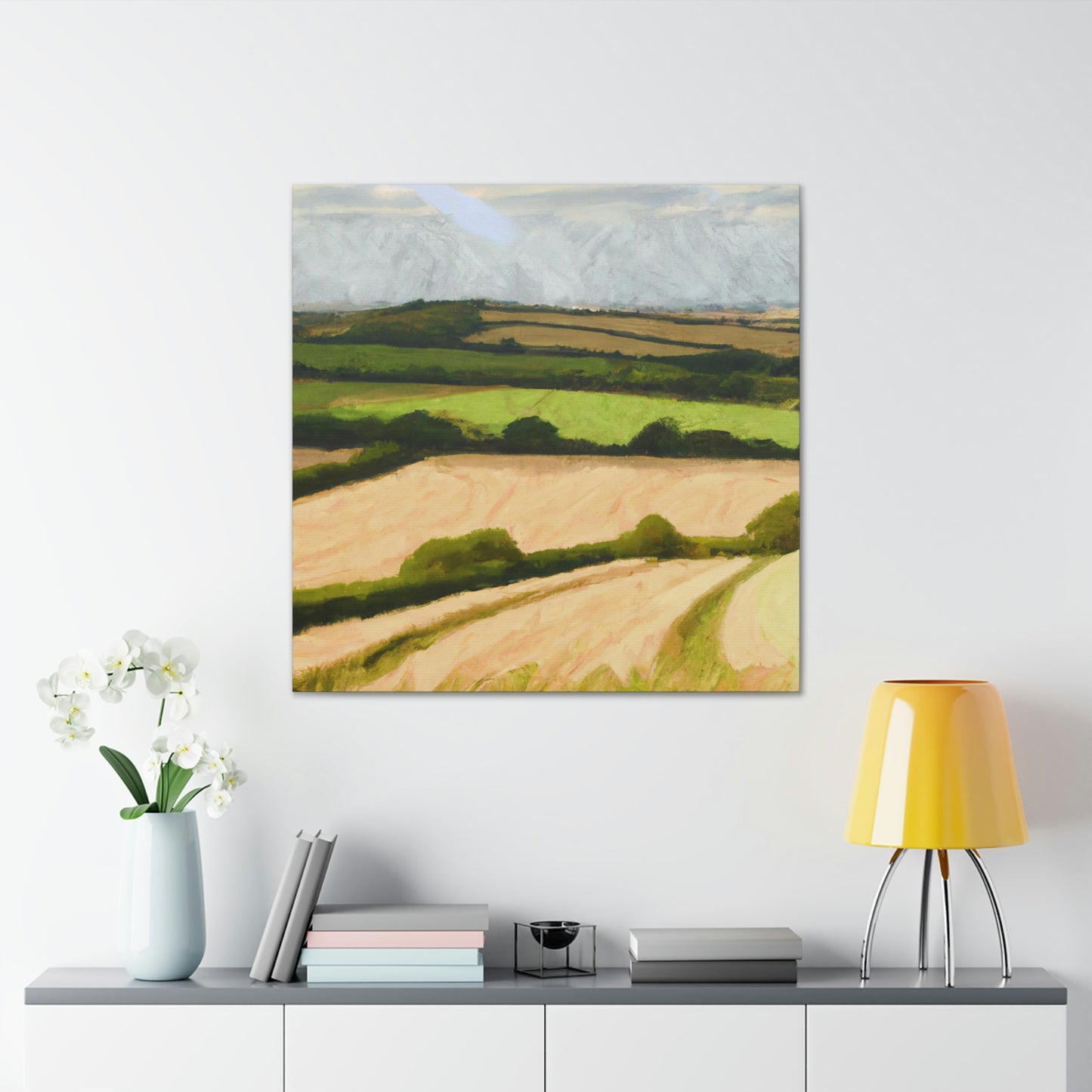 Harvesting the Fields - Canvas