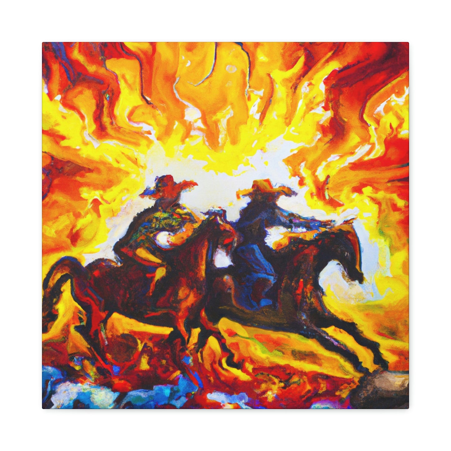 "Cattle Herd Trailblazers" - Canvas