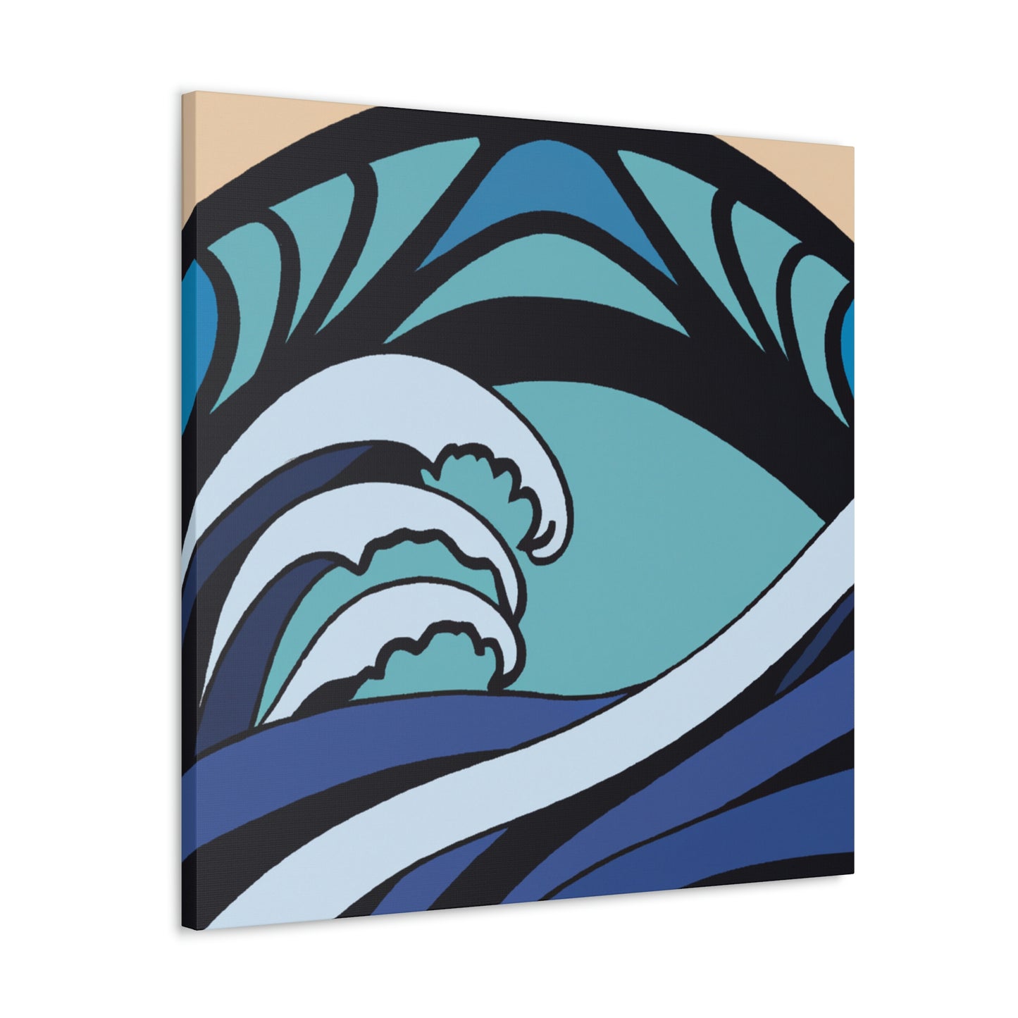 "Waves of Blue Luxury" - Canvas