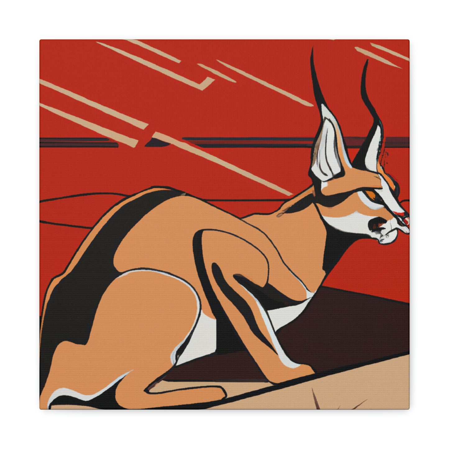 "Caracal's Deco Zenith" - Canvas