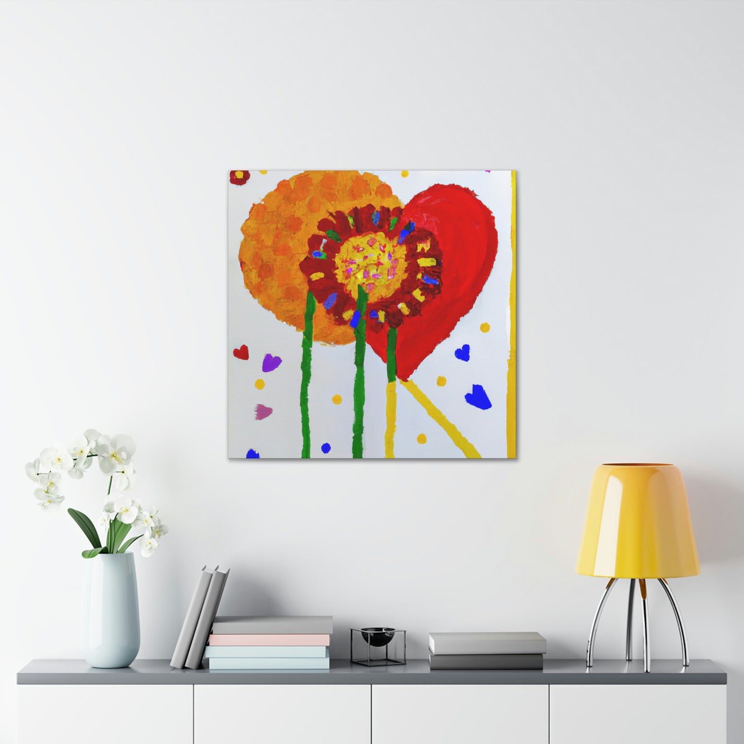 "Love Blooms Forever" - Canvas