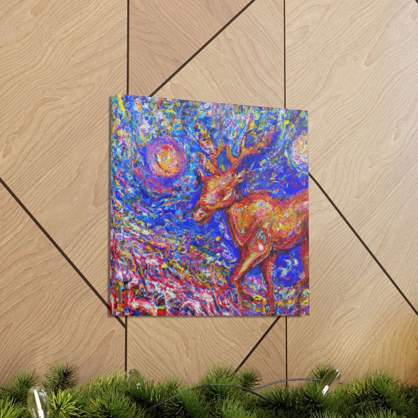 Reindeer in Expressionism - Canvas