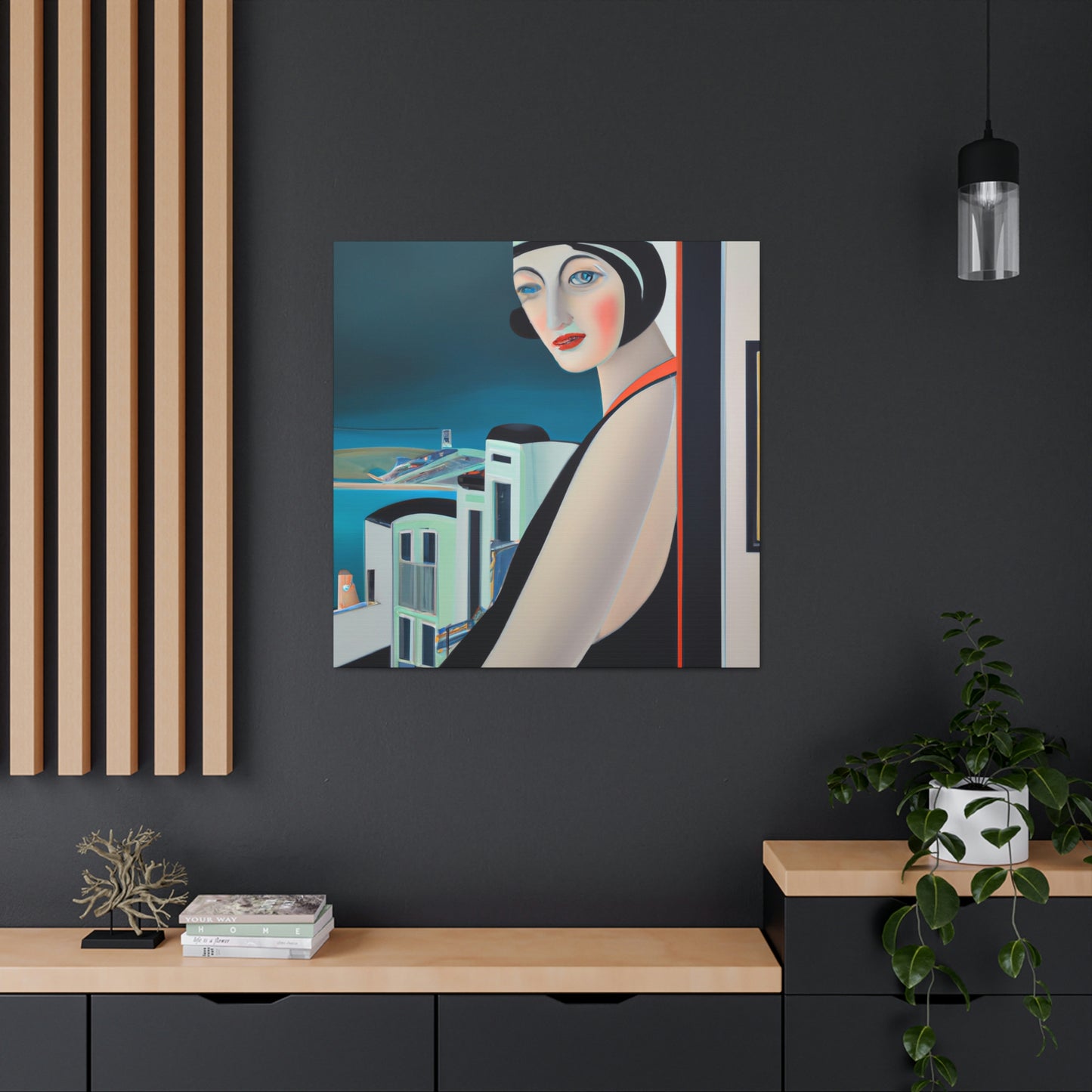 Majestic Art Deco Sun - Canvas