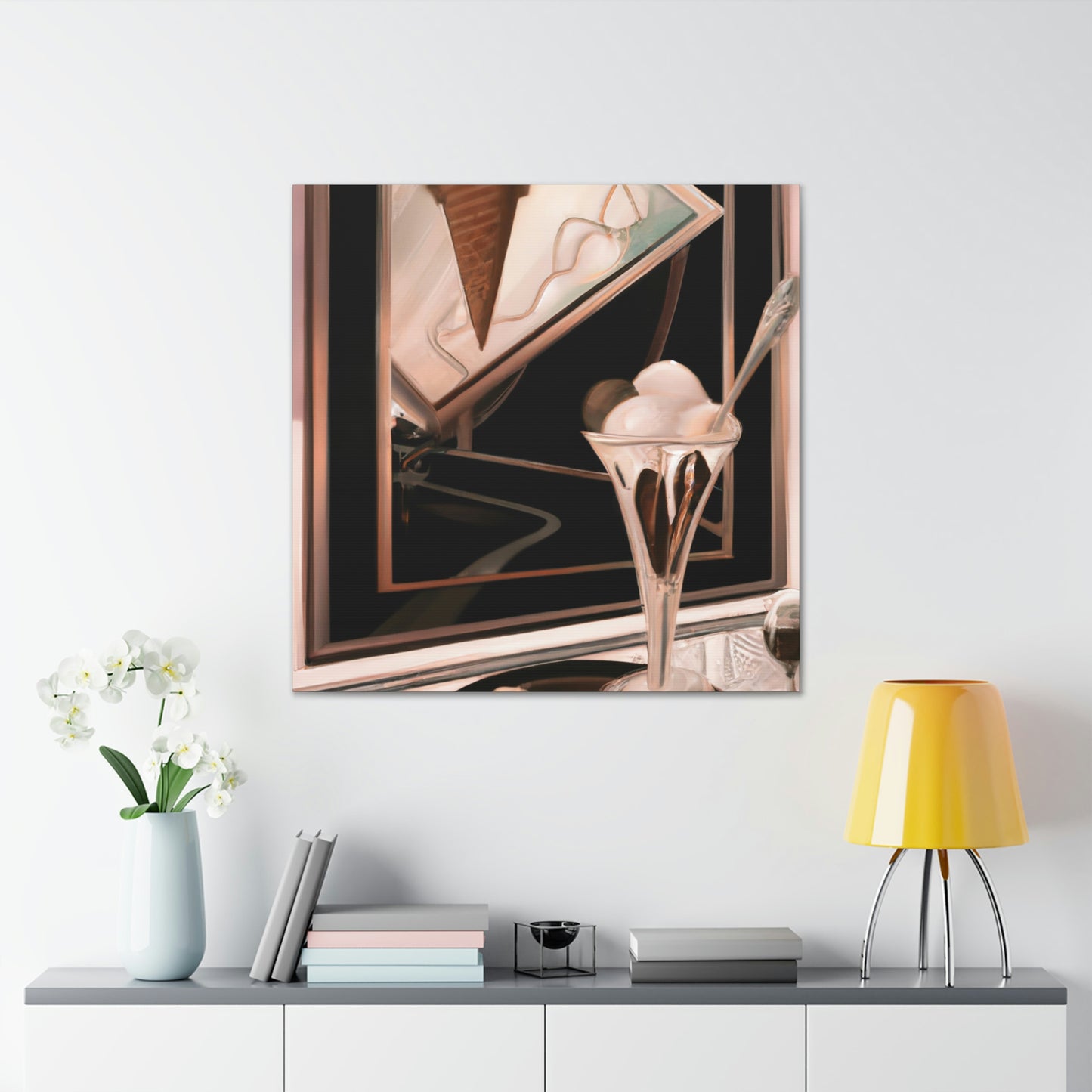 "Ice Cream Delight Deco." - Canvas