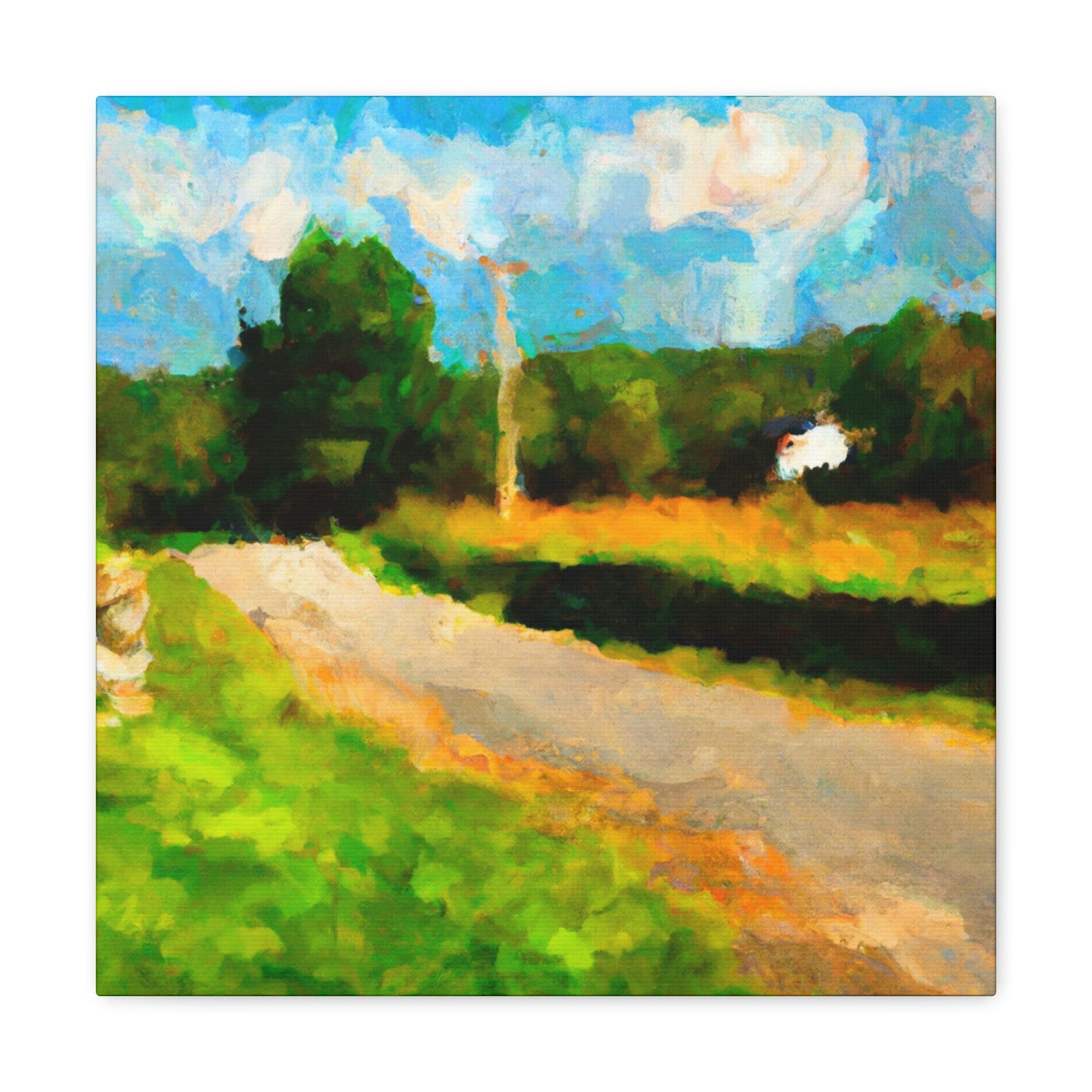 "Country Road Impressionism" - Canvas