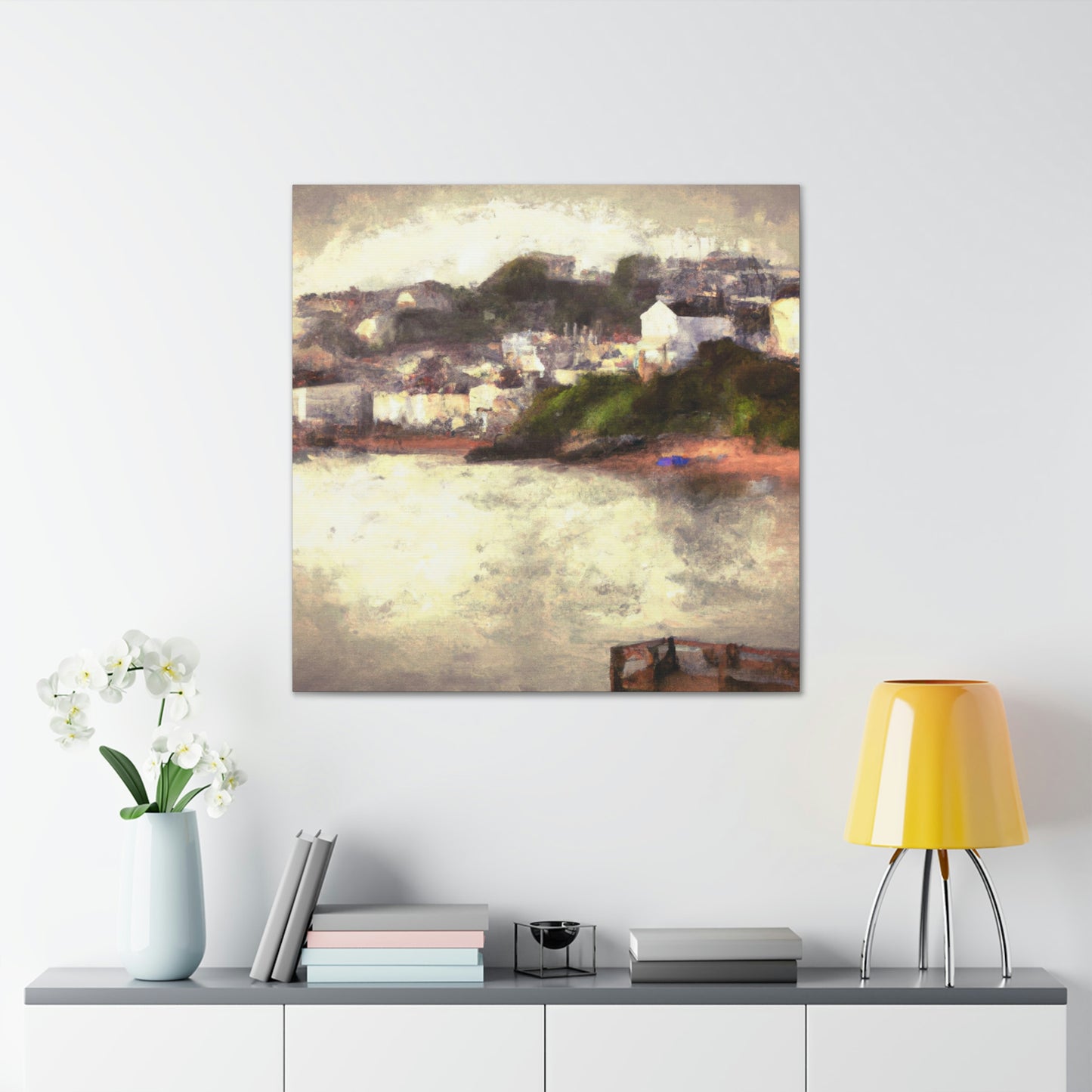 "Bay at Sunrise Hues" - Canvas