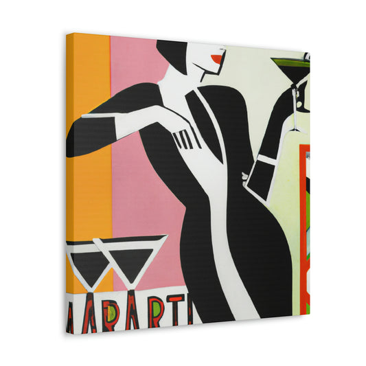 "Toasting the Martini Flair" - Canvas