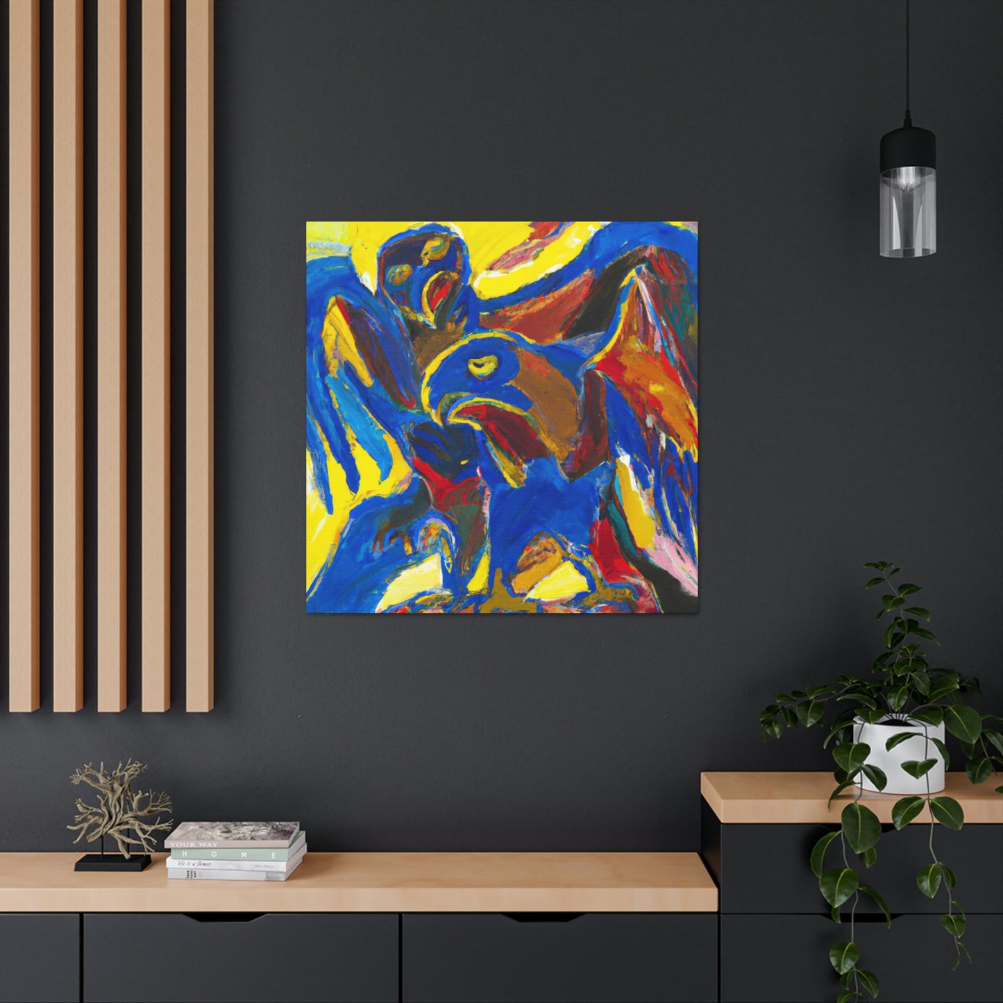 "Hawks in Expressionism" - Canvas