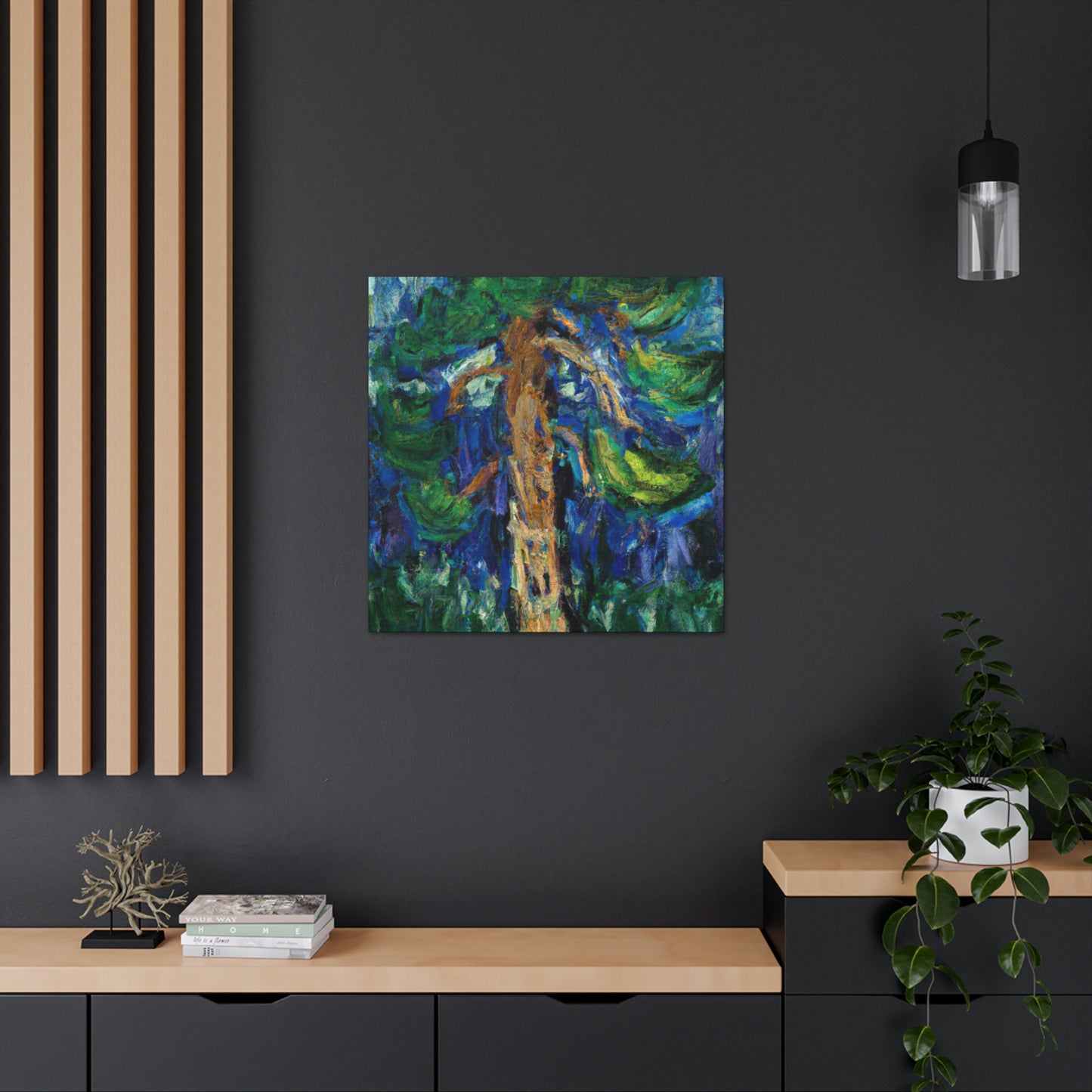 "Pine Tree Lyrical Magic" - Canvas