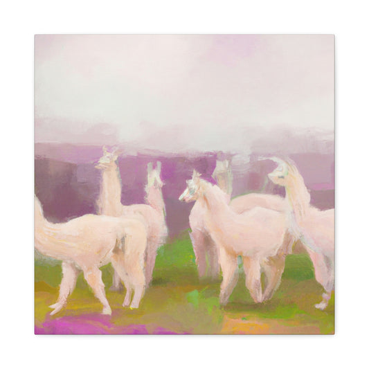 Llama in Monochrome - Canvas