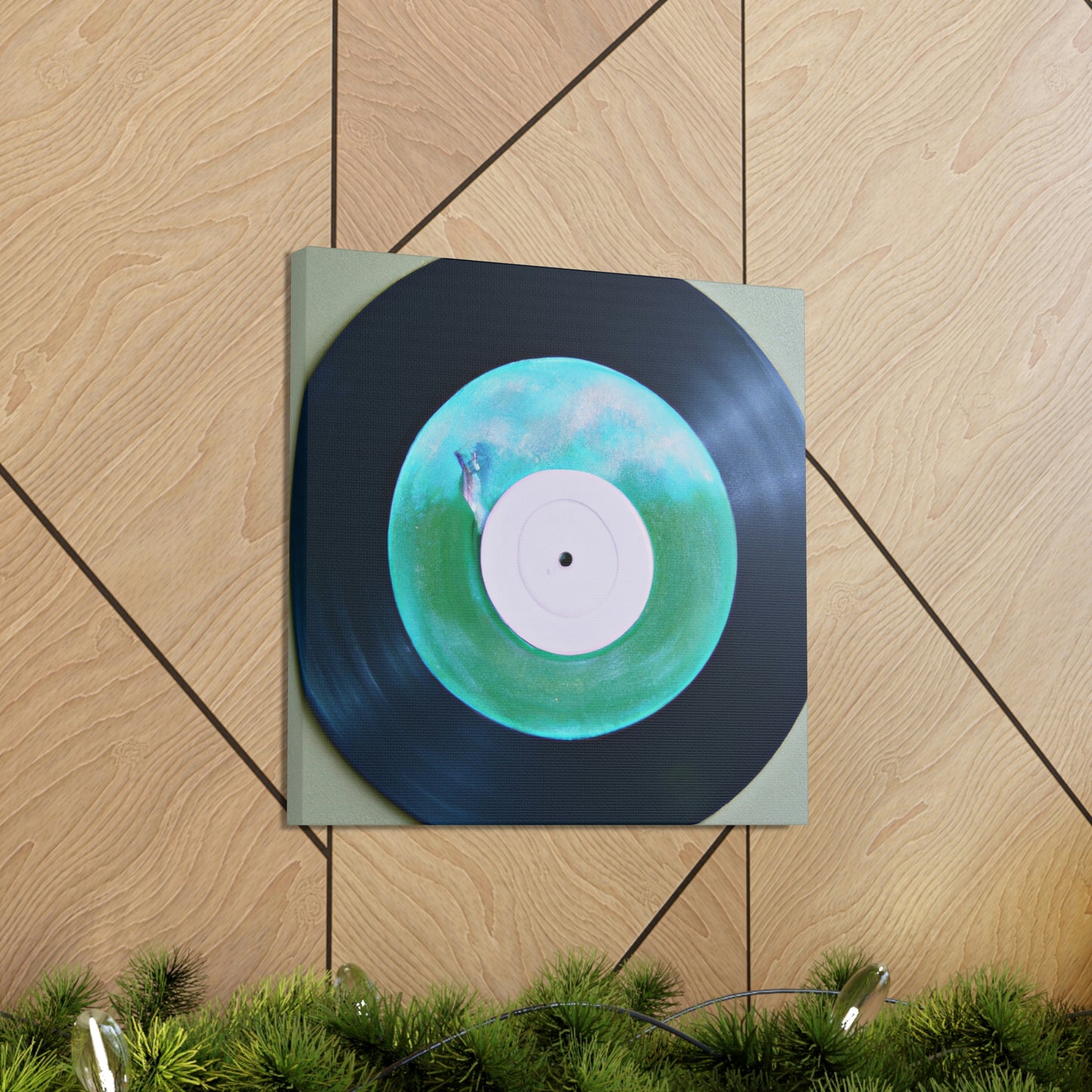 "Vinyl Record Dreamscape" - Canvas