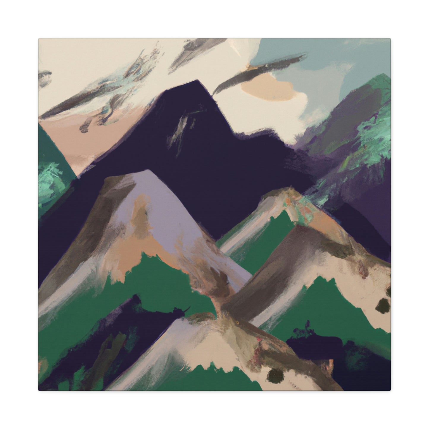 Mountain Memory Landscape - Canvas