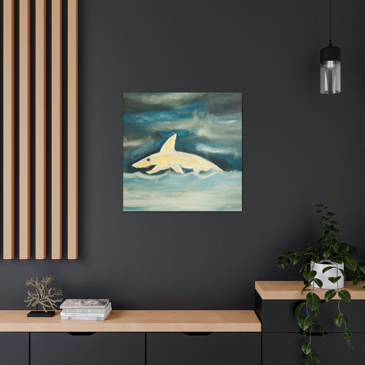 "Shark in the Sky" - Canvas