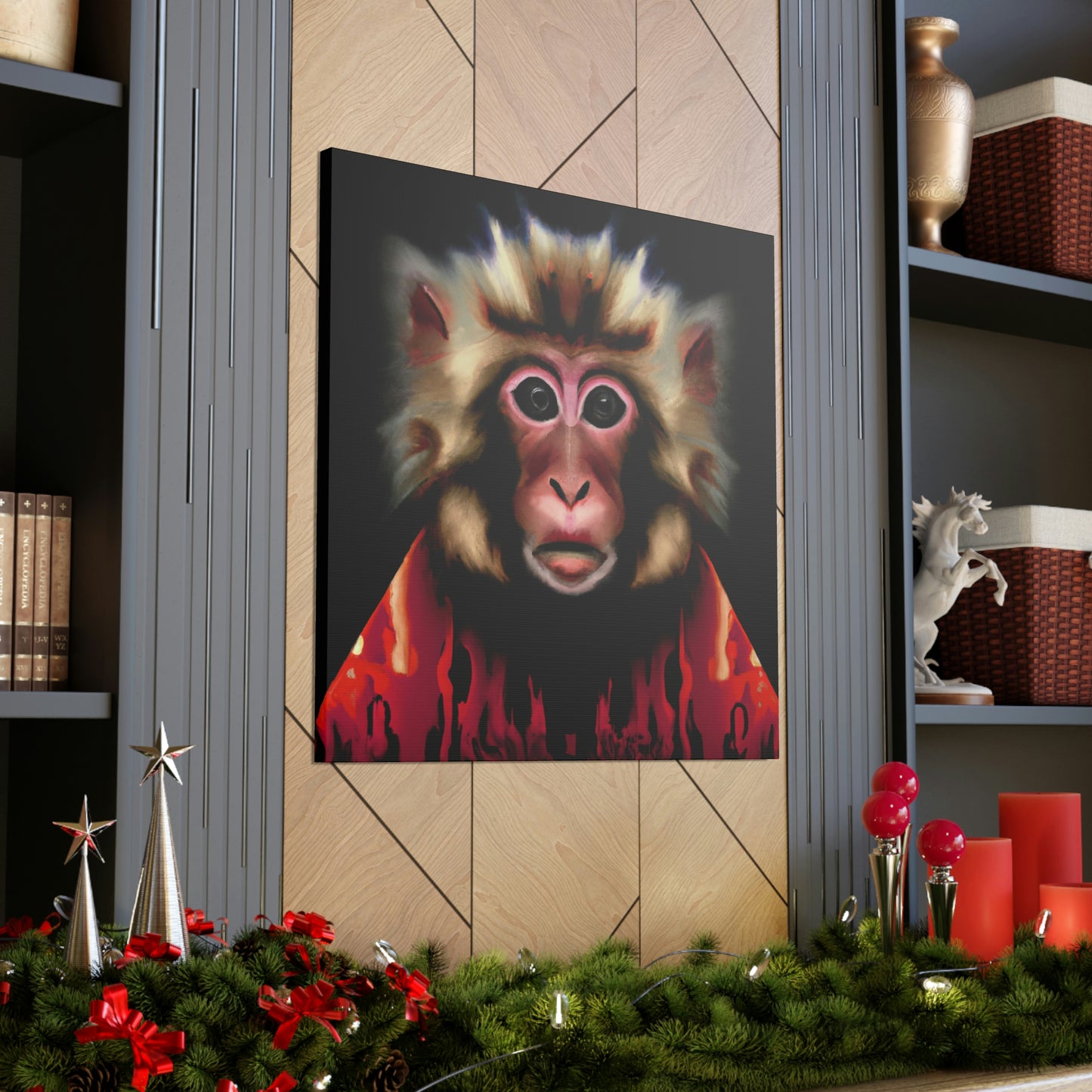 Monkey in Deco style - Canvas