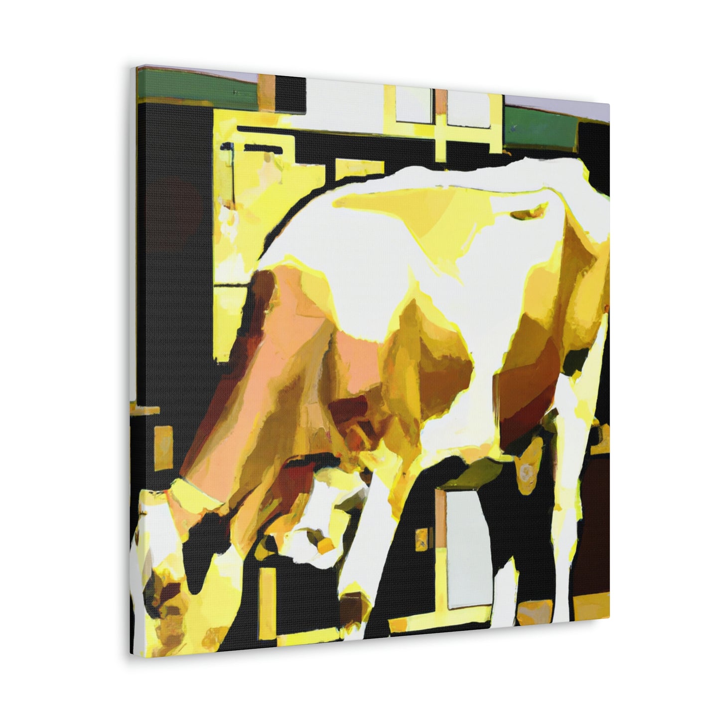 "Jersey Cow in Jazz." - Canvas