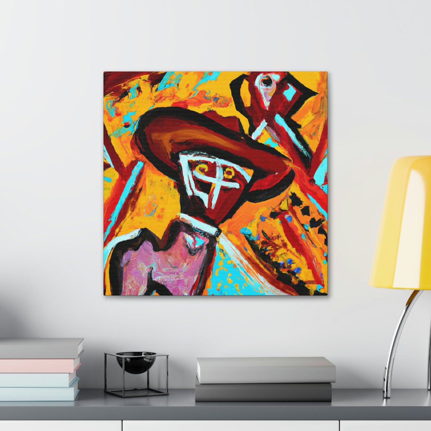 "Cowboy Hat Portrait" - Canvas