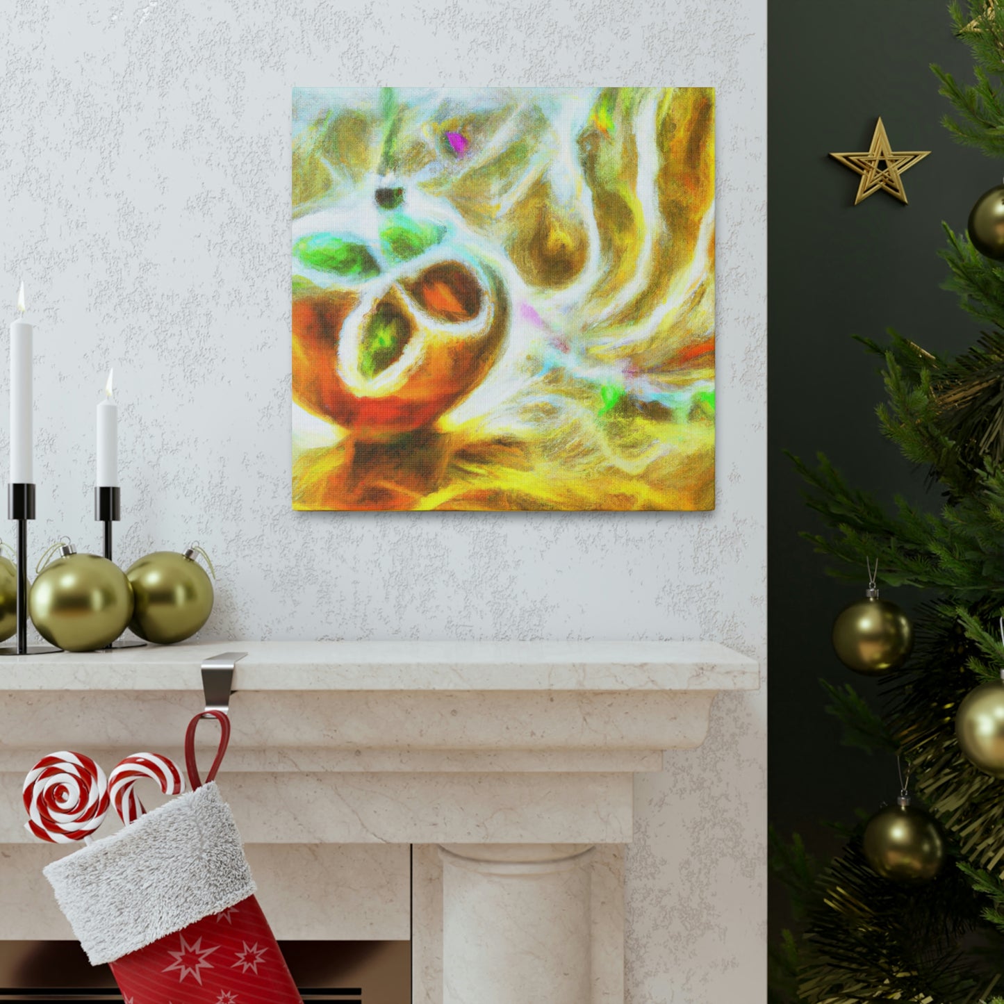 Festive Christmas Ornaments - Canvas